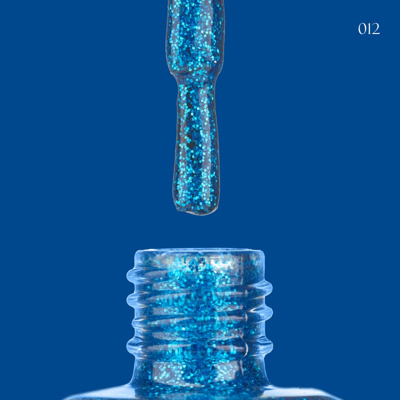 Lacquer Nail Polish GLOSS 012 (blue shimmer), 11 ml